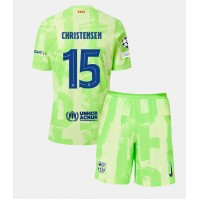 Barcelona Andreas Christensen #15 Tredje Tröja Barn 2024-25 Kortärmad (+ Korta byxor)